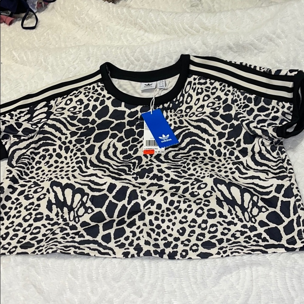 Adidas 3 Stripe Tee